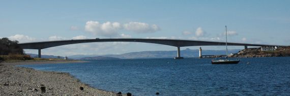 The Skye Bridge was opened in 1995 and replaced the ferry service which had operated since about 1600.